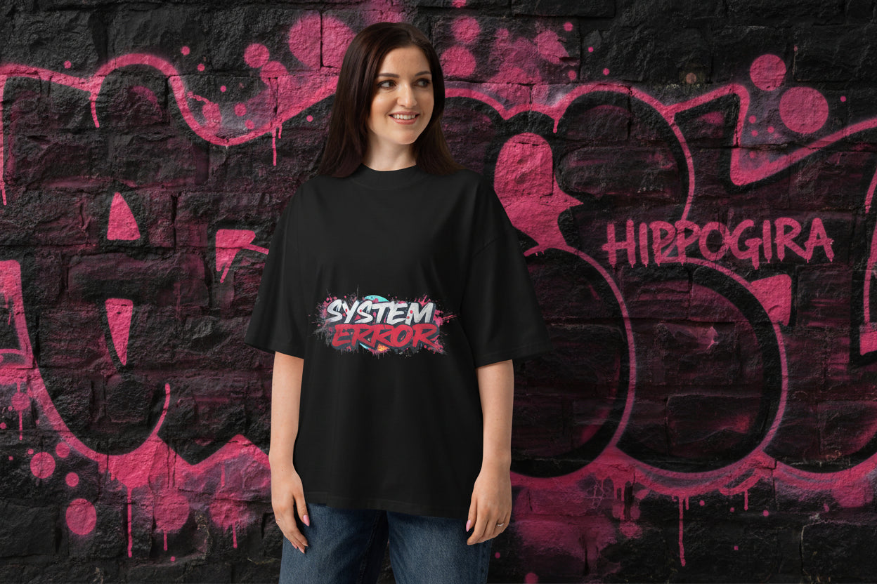 HippoGira organic system error Oversized T-Shirt