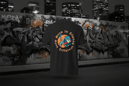 HippoGira Unisex Move different Move silence  heavyweight t-shirt