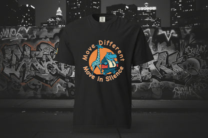 HippoGira Unisex Move different Move silence  heavyweight t-shirt