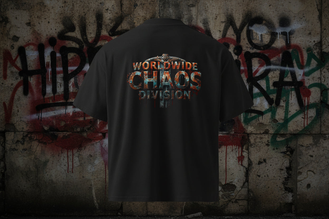 HippoGira  CHAOS DIVISION Oversized Tee