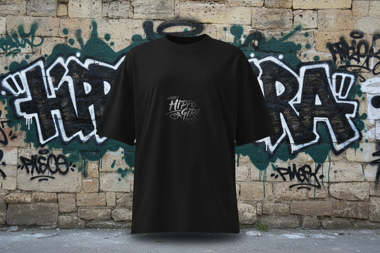 HippoGira organic LESS NORMAL. MORE REAL Oversized T-Shirt