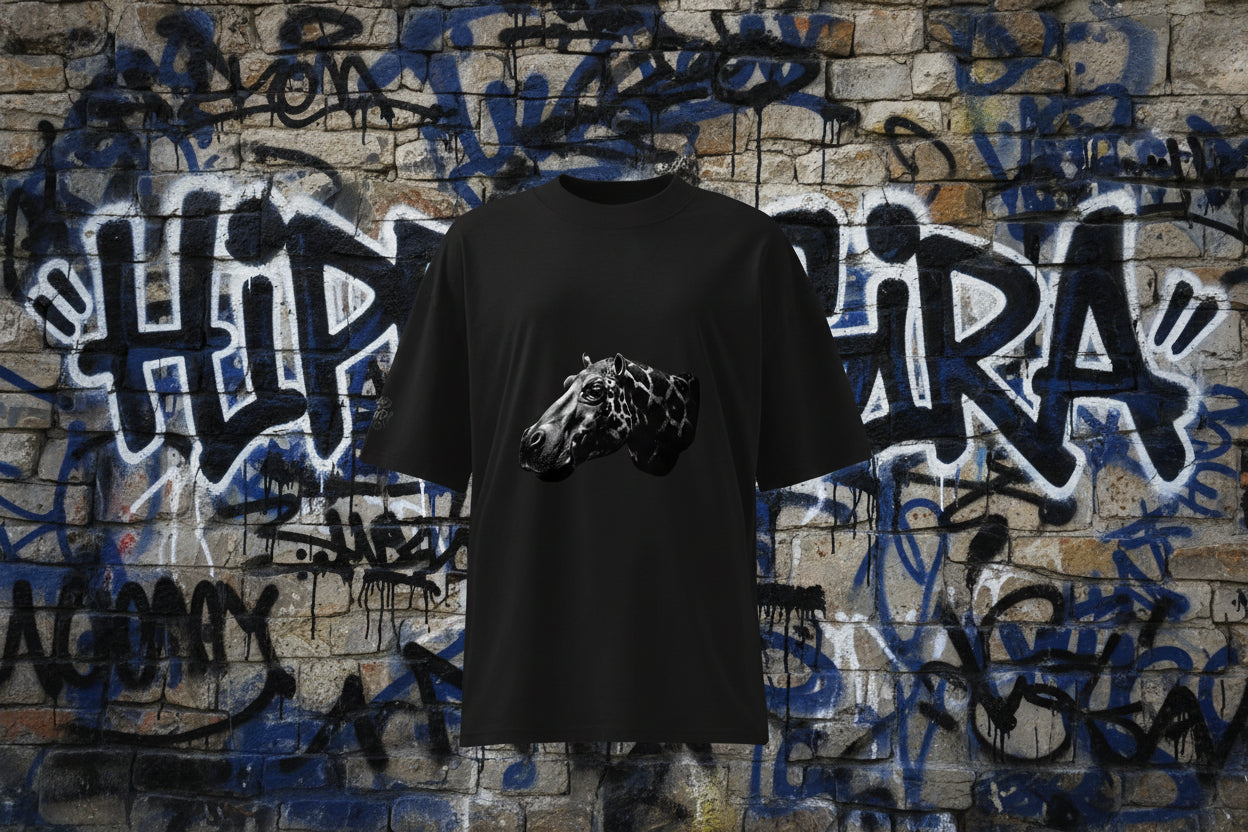 HippoGira organic LESS NORMAL. MORE REAL Oversized T-Shirt